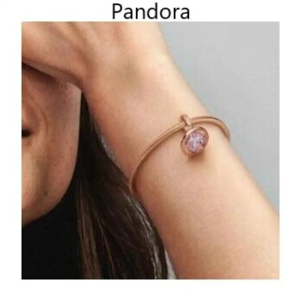 Pandora Planet Saturn Sparkling Dangle Charm - Picture 5 of 5